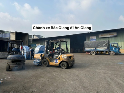 Cho thuê xe tải chở hàng từ Bắc Giang đi An Giang 0