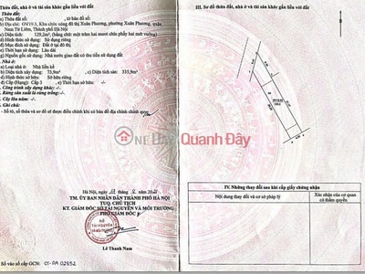 Chính chủ cần bán nhà 4 tầng tại kdt xuân canh, nam từ liêm, hà nội 0