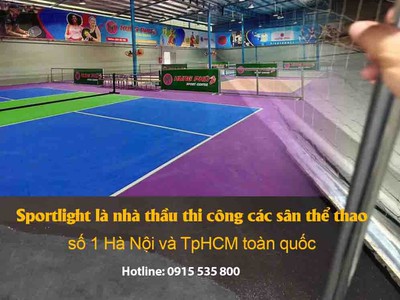Báo giá thi công sơn sân thể thao chất lượng đàn hồi 0