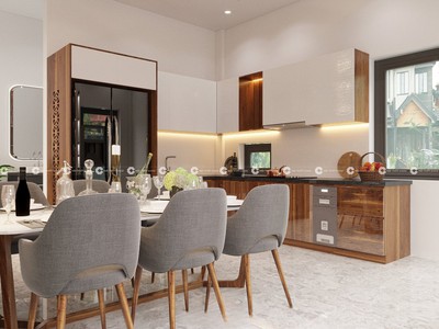 Tủ Bếp Acrylic Bóng Gương Nâng Tầm Không Gian Bếp 1