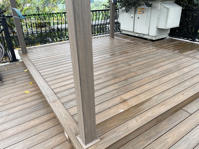 Sàn gỗ nhựa ngoài trời, sàn sân vườn, bể bơi 5
