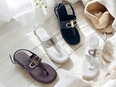 Dép sandal xỏ ngón đế bệt Quốc Định 0