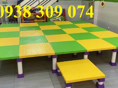 Bục sân khấu mầm non lắp ghép hàng nhập khẩu 0