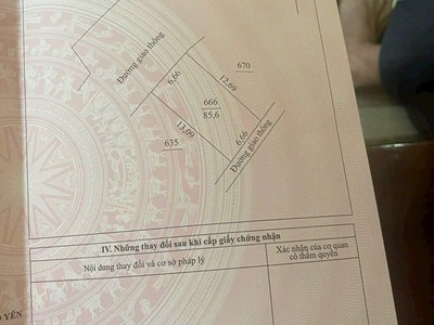 Chính chủ cần bán nhanh lô đất tại  trung tâm phường bãi bông   phổ yên   thái nguyên. 0