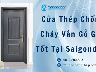 Cửa Thép Chống Cháy Vân Gỗ Giá Tốt Tại Saigondoor 0