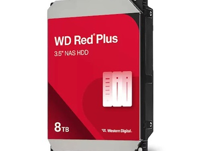Ổ cứng gắn trong/ HDD WD Red Plus 8TB 3.5inch SATA 3/ 256MB Cache/ 5640RPM - Màu Đỏ  WD80EFPX 0