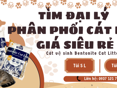 Tìm đại lý phân phối cát mèo Bentonite Secco 0