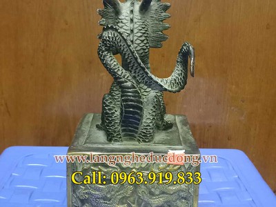Ấn rồng ngậm gậy như ý giả cổ, ấn rồng phong thủy, ấn rồng 2