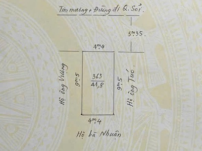 Đất mặt đường đồng thiện - thiên lôi, 42m, ngang 4.4m, giá 4.1 tỉ 0