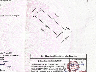 Bán đất tuyến chính Tân Vũ 2   Tràng Cát thông thẳng vào KCN Nam Tràng Cát   Vin. 0