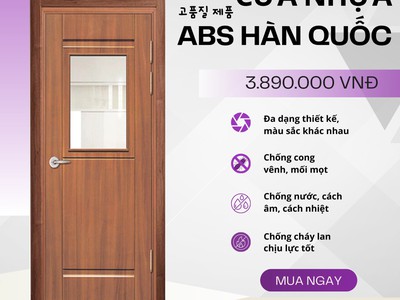 Cửa nhựa ABS Hàn Quốc sang trọng, bền bỉ 2