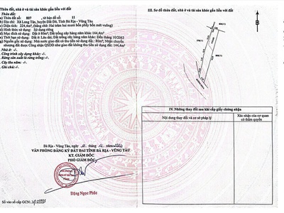 Bán lô đất 224,4m    long tân   bà rịa 0