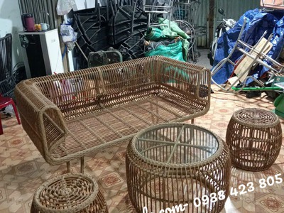 Sofa tổ yến hiện đại mây nhựa 1