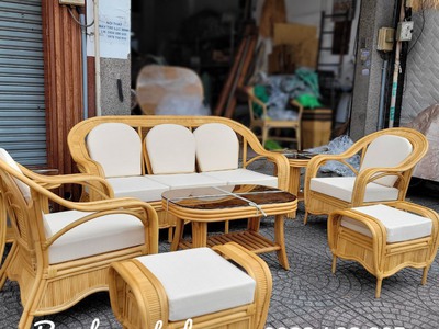Bàn ghế sofa mây tự nhiên hiện đại 5
