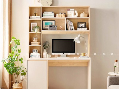 Bàn Học Trẻ Em Gỗ Công Nghiệp Màu Vàng Vân Gỗ 1