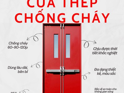 Cửa thép chống cháy an toàn bền bỉ 3