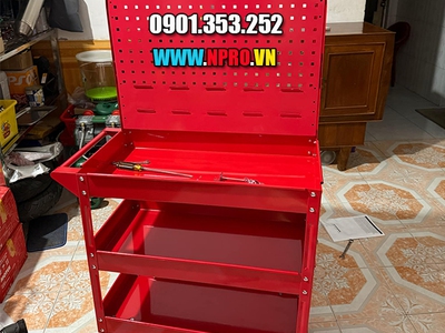 Xe đẩy phụ kiện, đồ nghề 3 tầng 2