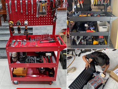 Xe đẩy phụ kiện, đồ nghề 3 tầng 0