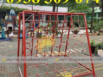 Thang leo mầm non,khung leo cho bé,khung leo trèo vận động 2