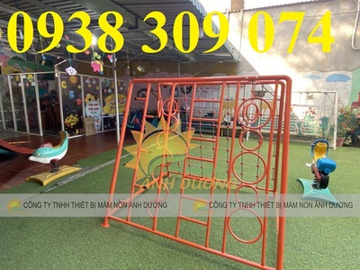 Thang leo mầm non,khung leo cho bé,khung leo trèo vận động 0