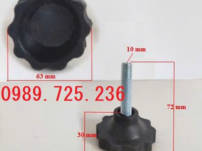 Chân tăng chỉnh M10, chân tăng chỉnh hoa 10 cánh M10 3