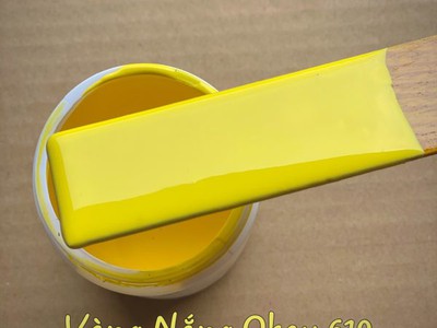 Sơn chậu kiểng hệ nước Okay siêu bóng, siêu bền màu. 2