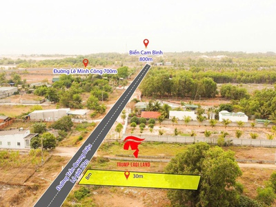 Bán 8m x 30 đất mặt tiền trần quang diệu, thị xã lagi giá rẻ nhất 3