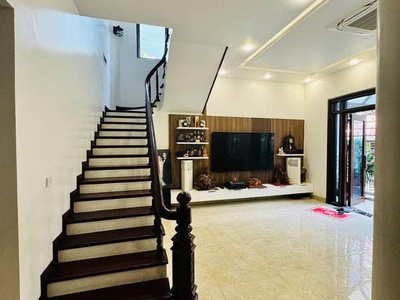 Hiếm - ngõ thông - 4 thoáng - gara ô tô - biệt thự sân vườn  ngọc thụy 200m2,x 4 tầng,25 tỷ long 3