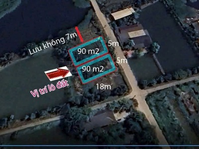 Bán đất lương tài, bắc ninh. 90m2   mt 5m   2,65 tỷ. ô tô tránh, kinh doanh 1