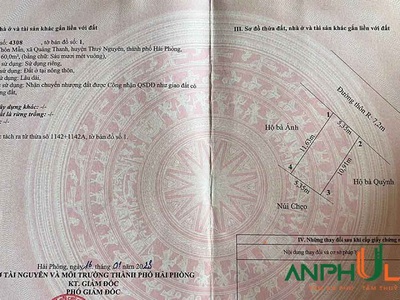 Cần bán lô đất đẹp 60 m2 tại phường Quảng Thanh, TP Thủy Nguyên, Hải Phòng 0