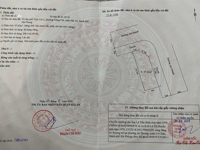 Cần bán lô góc TDC Tràng Cát 67,62m2 giá hợp lý cho nhà đầu tư 0