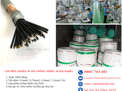 Ứng dụng thực tế cáp điều khiển 30 lõi Altek Kabel 0