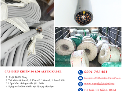 Ứng dụng thực tế cáp điều khiển 30 lõi Altek Kabel 2