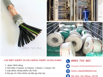 Ứng dụng thực tế cáp điều khiển 30 lõi Altek Kabel 4