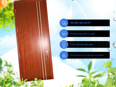 Cửa gỗ MDF Veneer Saigondoor 1