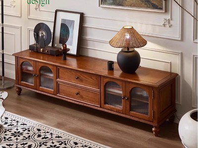 Tủ Trang Trí Phòng Khách Gỗ Tự Nhiên Phong Cách Hiện Đại 1