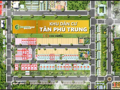 Bán đất nền tại xã Tân Phú Trung, Củ Chi   vị trí tiềm năng - 2 tỷ 195. 2