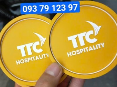 . Làm đế lót ly bằng nhựa, đế lót ly nhựa viền nổi, đế lót ly nhựa dẻo, đế lót ly PVC cao cấp 2