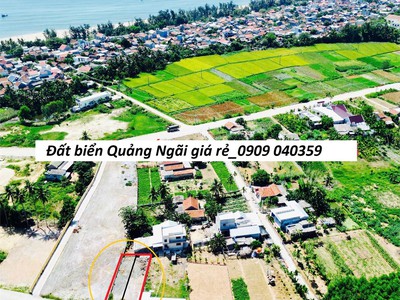 Bán đất thổ cư 238m2, mỹ á, đức lợi, mộ đức, quảng ngãi - 1.5 tỷ, sổ đỏ 0