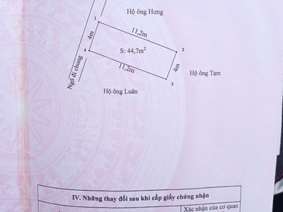 Chính chủ gửi bán lô đất 990 triệu  ngõ  cát vũ, tràng cát, hải an hải phòng 2