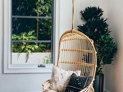 Ghế xích đu mây treo thư giãn 0