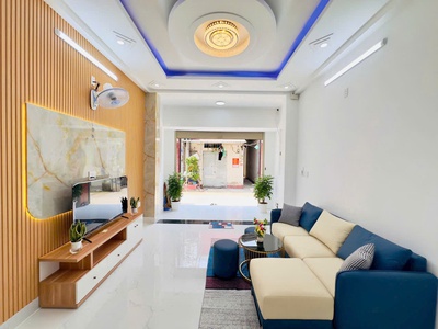 Nhà mới cực đẹp 1 trệt 1 lầu 4mx14m ô tô đỗ cửa full nội thất lâm thị hố TCH 4