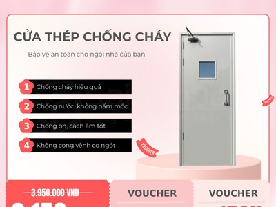 Cửa thép chống cháy an toàn sang trọng 1