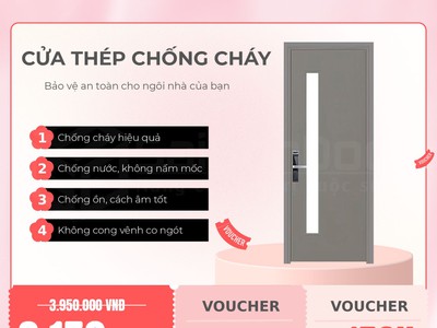 Cửa thép chống cháy an toàn sang trọng 2