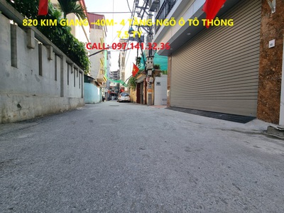 Cần xuất căn nhà riêng ngõ 820 Kim Giang, ô tô chạy vào tận nhà giá 7,5 tỷ 0