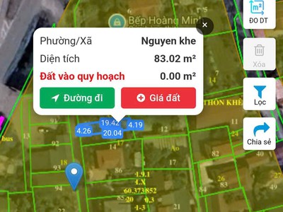Hàng tuyển nguyên khê đông anh   ven cao tốc nhật tân- nội bài  ngõ thông  ô tô tránh. -diện tích 1