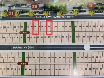 Bán gấp lô đất 2 lô đất đối diện công viên trung tâm trong tuần chỉ 570Triệu. Sở hữu ngay 0