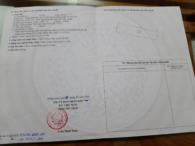 Bán 105.7m2 đất kính nỗ uy nỗ đông anh - thông ô tô 7 chỗ - giá chỉ 6x 0