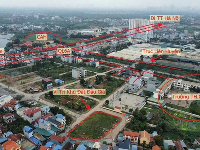 Bán đất đấu giá chúc sơn chương mỹ 80m giá chúng thầu 86.496.000 đồng /m2 1