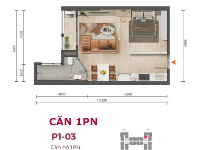 Chính chủ cần bán căn 1PN tầng cao, giá tốt nhất thị trường 8